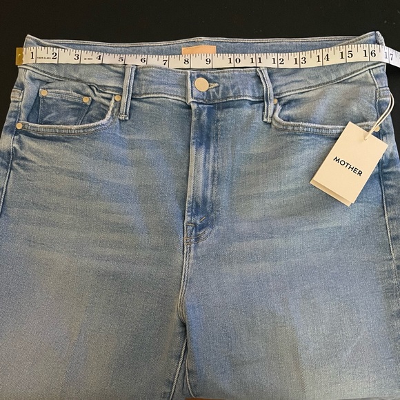 NWT MOTHER jeans Insider Crop Step Frey Limited Edition Wash Size 34 - Picture 8 of 16